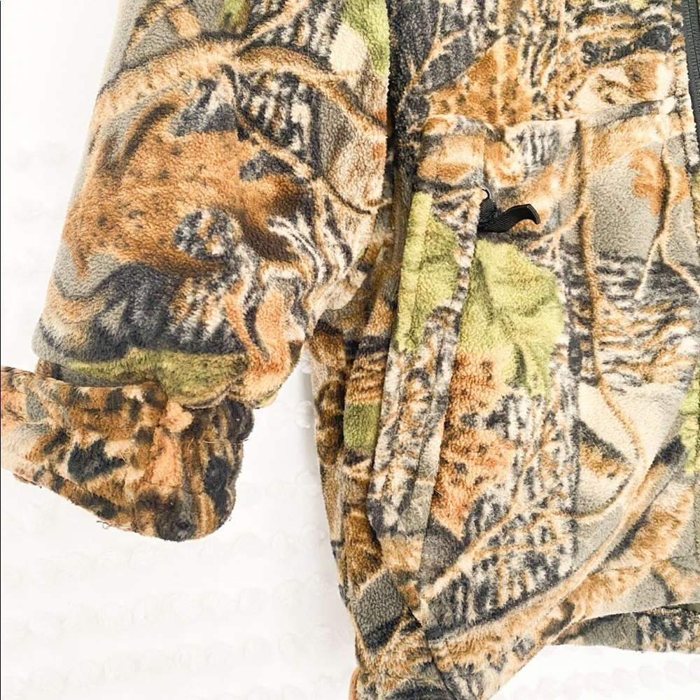 Cabela’s Kids fleece camo print zip up hoodie s - Picture 7 of 10